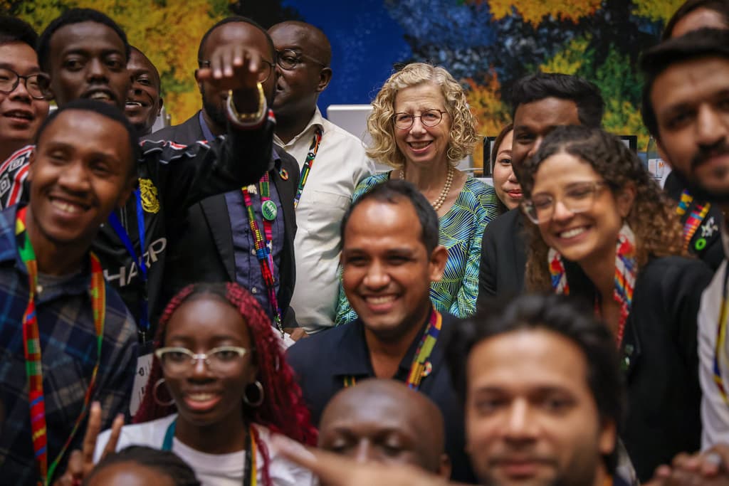 Youth Environment Assembly closing session at UNEA-7 in Nairobi